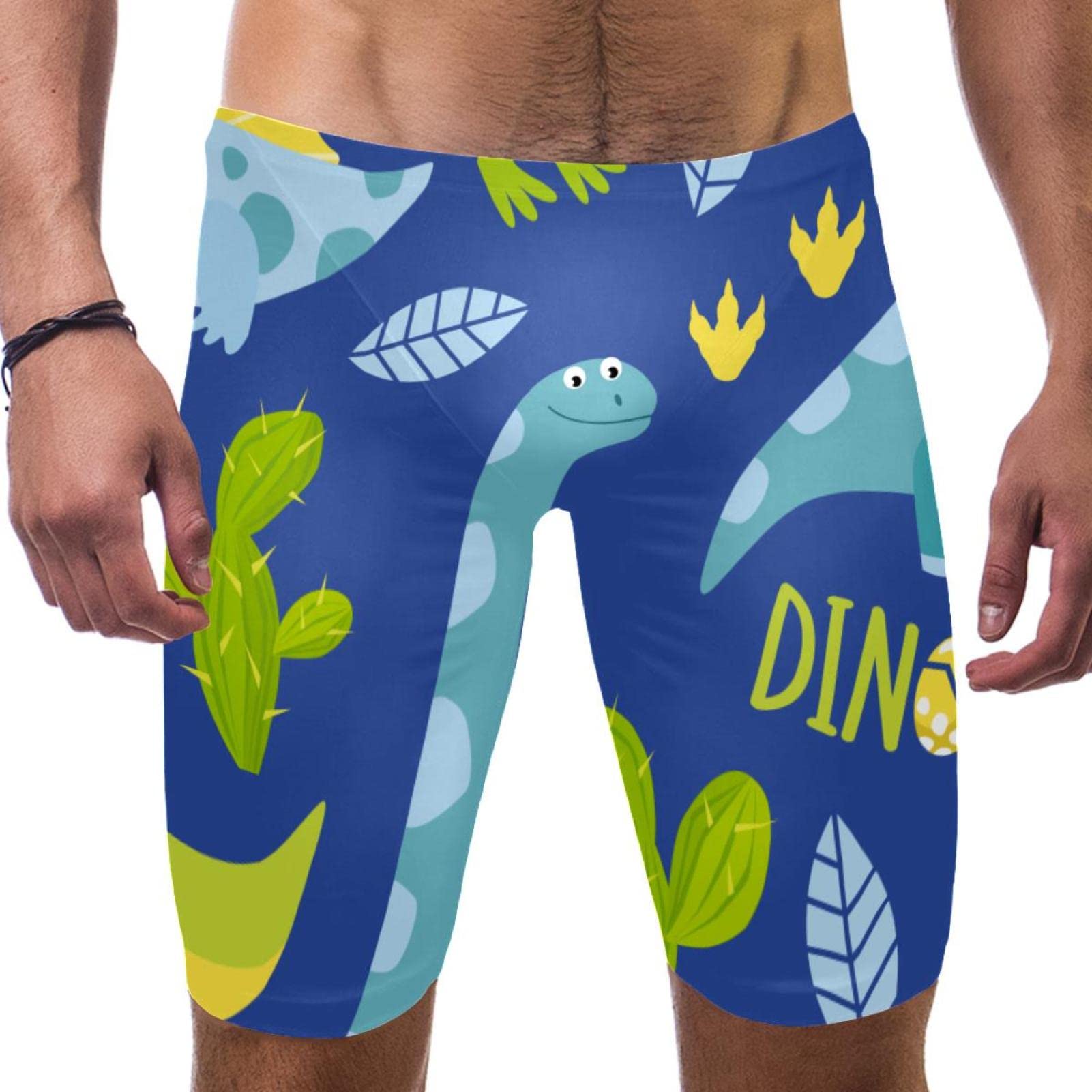 Traje de baño de dinosaurio elástico y cómodo para entrenamiento de hombres 7