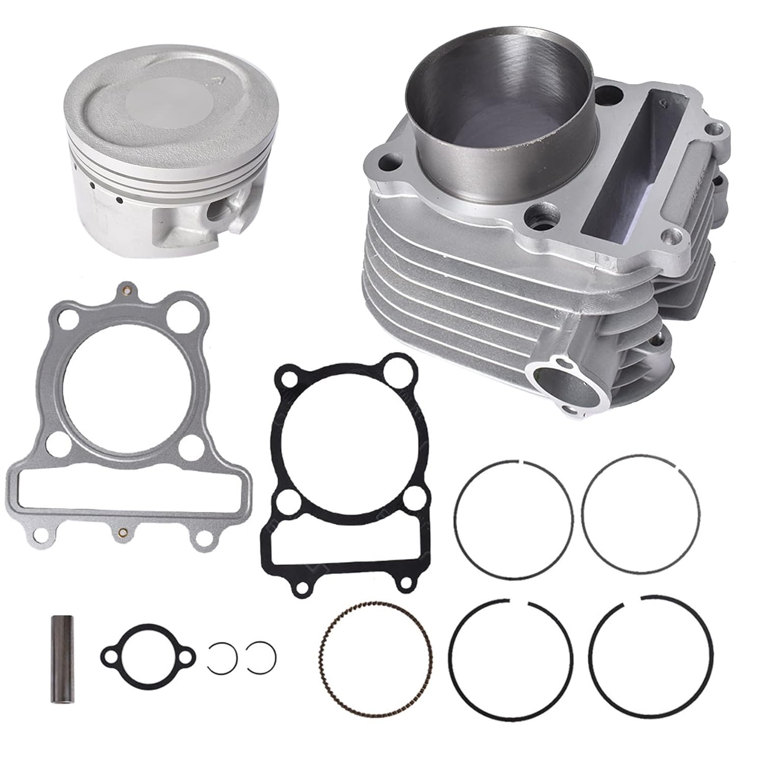 waltyotur Cylinder Piston Head Gasket Top End Kit Repalcement for Yamaha Bear Tracker 250 YFM250X YFM250B YFM250XH Hunter Edition 1999-2004