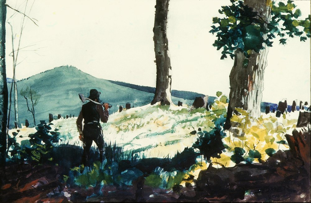 Lámina The Pioneer de Winslow Homer en tamaño pequeño para marcos estándar de salón