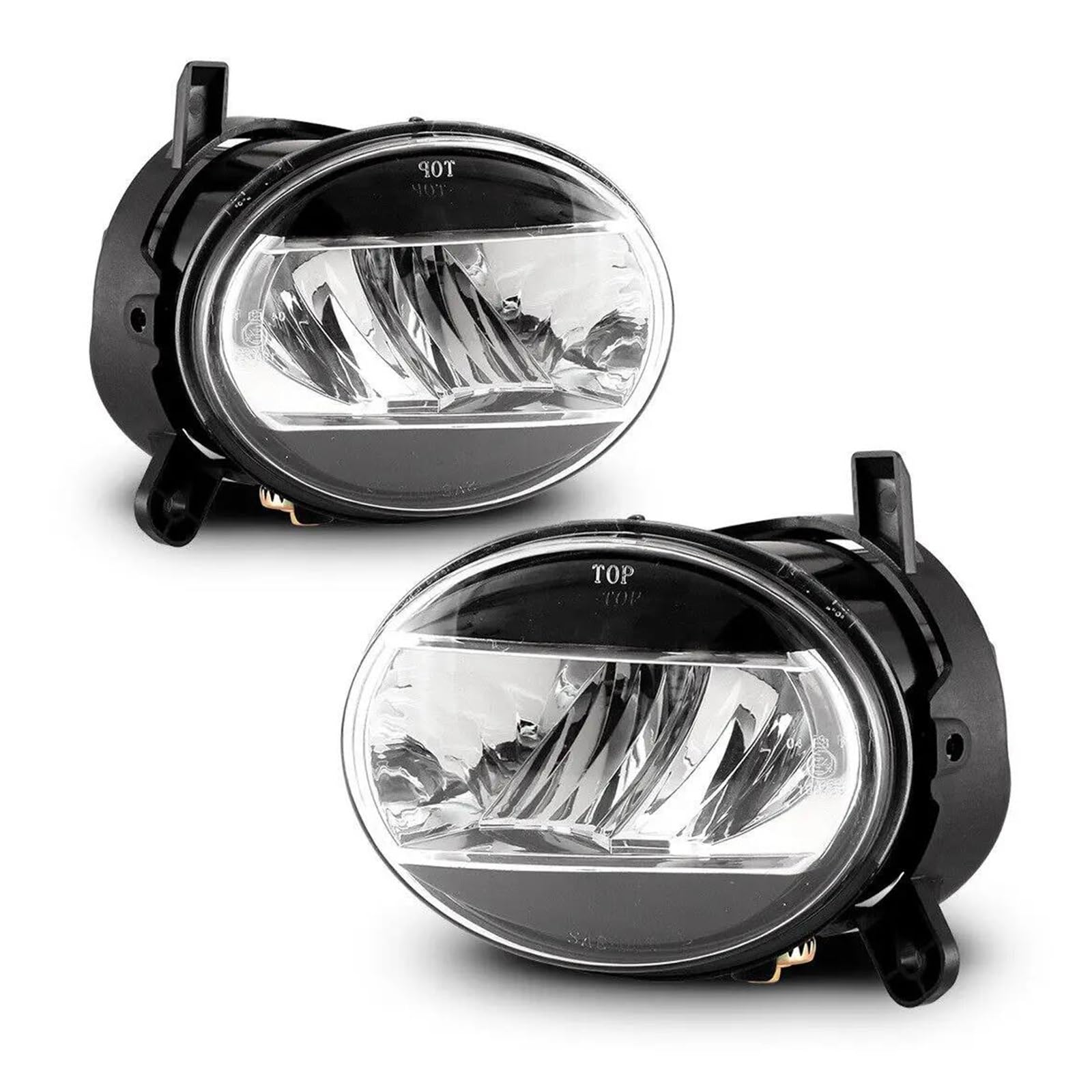 Faros Antiniebla Para A4 Q5 A6 2014 A4 ALLROAD Q5 S4 S6 SQ5 2009-2012 Conjunto Par Luces LED Parachoques Delantero Con Lentes Transparentes Luces Antiniebla Del Coche