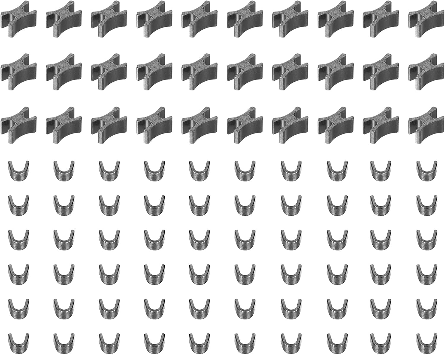 uxcell 30 Sets Zipper Slider Retainers, 10 Top Stoppers