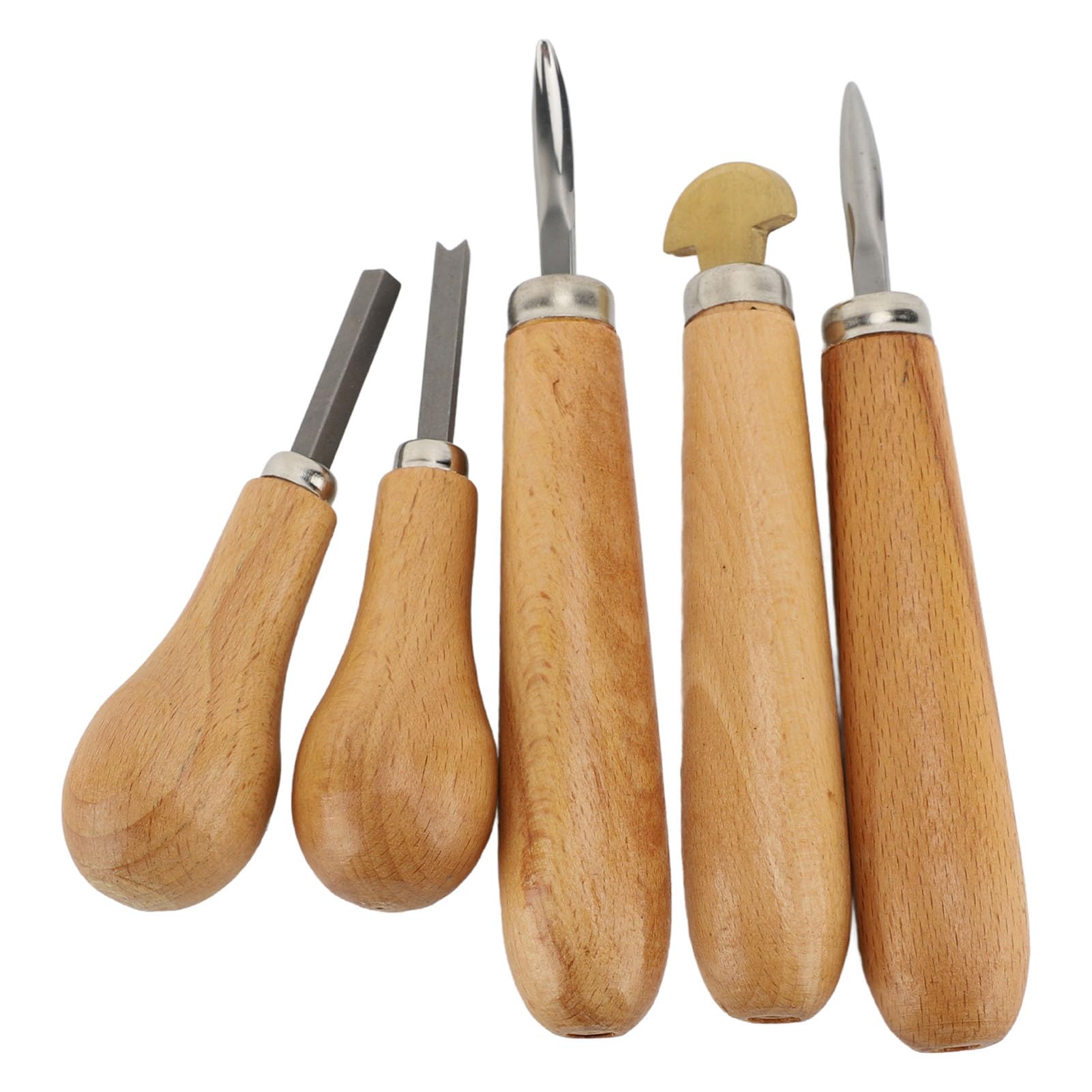 Kit de Herramientas de Ajuste de Piedra Premium con de Madera, 5 Herramientas de Ajuste de Piedra de Joyería para Ajustes Seguros de Piedra, Profesionales de la Joyería
