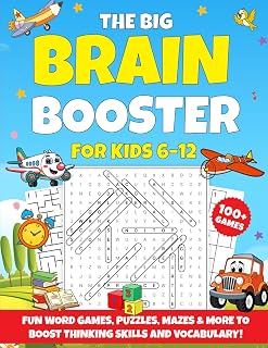 The Big Brain Booster for Kids 6–12: 100+ Fun Brain Games, Word Puzzles, Mazes, and Logic Activities to Build Vocabulary, Focus, and Problem-Solving Skills (The Ultimate Kids Activity Bundle)