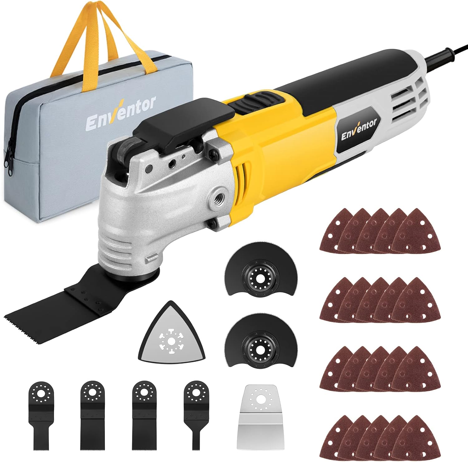 Oscillating Tool, ENVENTOR 2.5Amp Electric Oscillating Multi Tool Kit