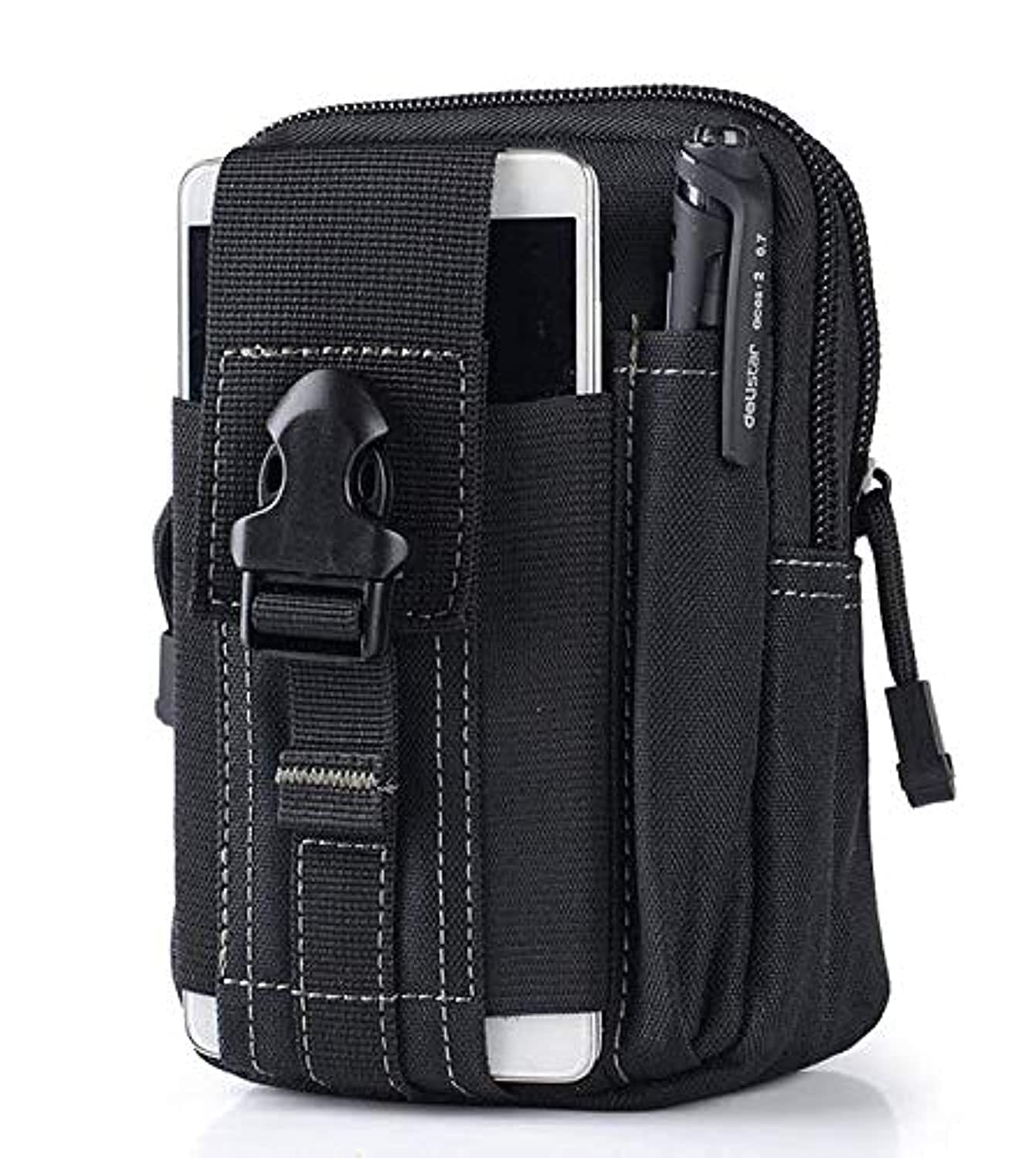 Universal Outdoor Tactical Holster Military Molle Hip Waist Belt Bag Wallet Pouch Purse Phone Case with Zipper for iPhone 7 and HTC