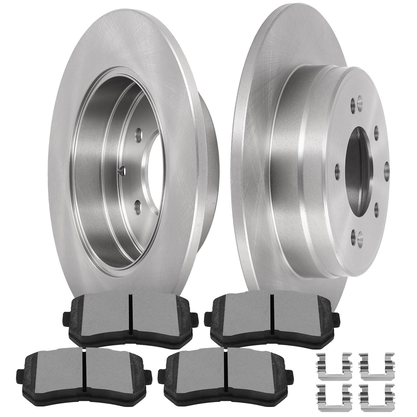 SCITOO-Brake Kits For Hyundai For Sonata 2016-2019,For Kia For Optima 2016-2020 Rear Disc Brake Rotors and Ceramic Brakes Pads Replacement: 31586;D1829-8506