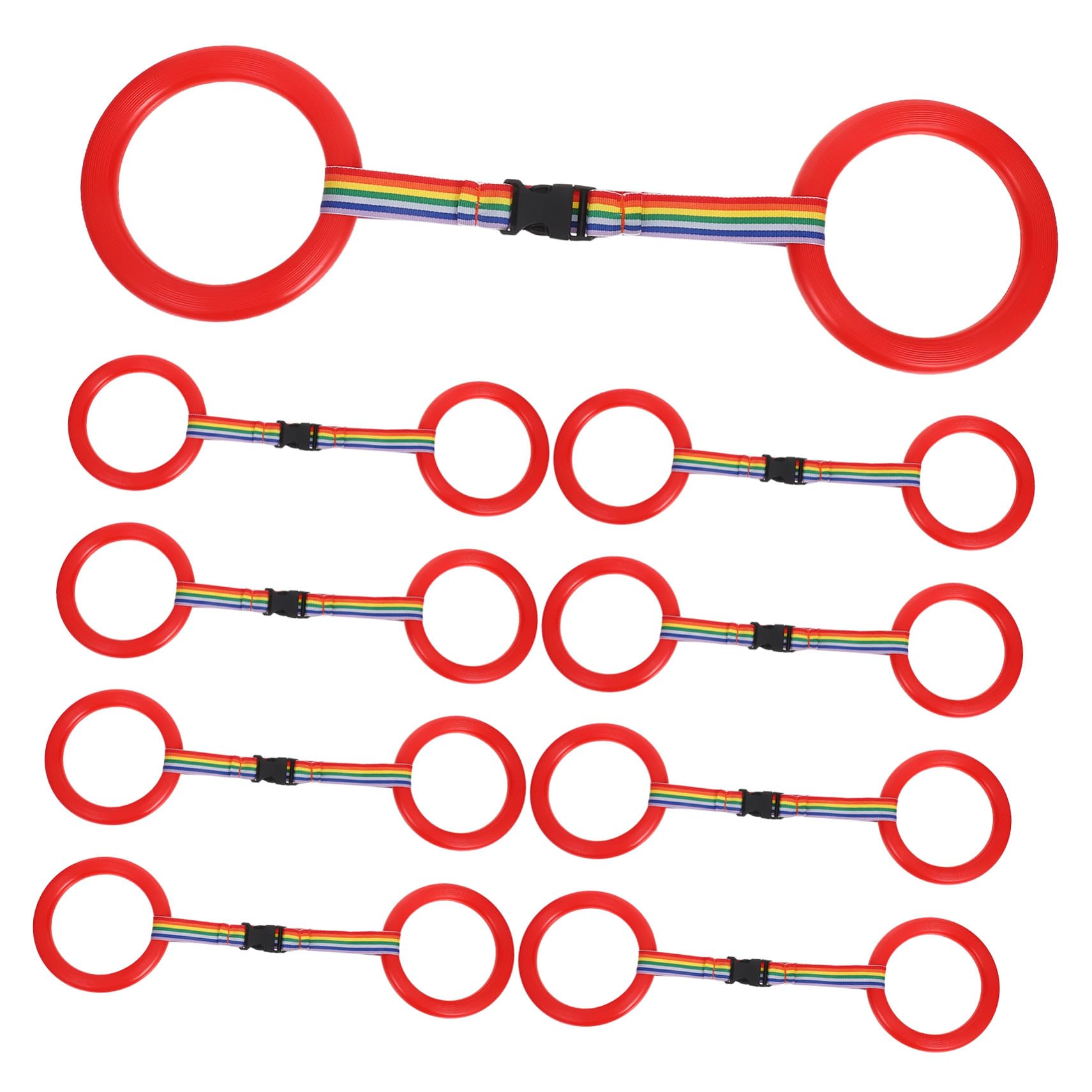 24 Juegos Pulsera Antipérdida para Preescolar Cinta de Tracción para Grupos y Salidas al Aire Adaptable para Varias y Uso Guarderías