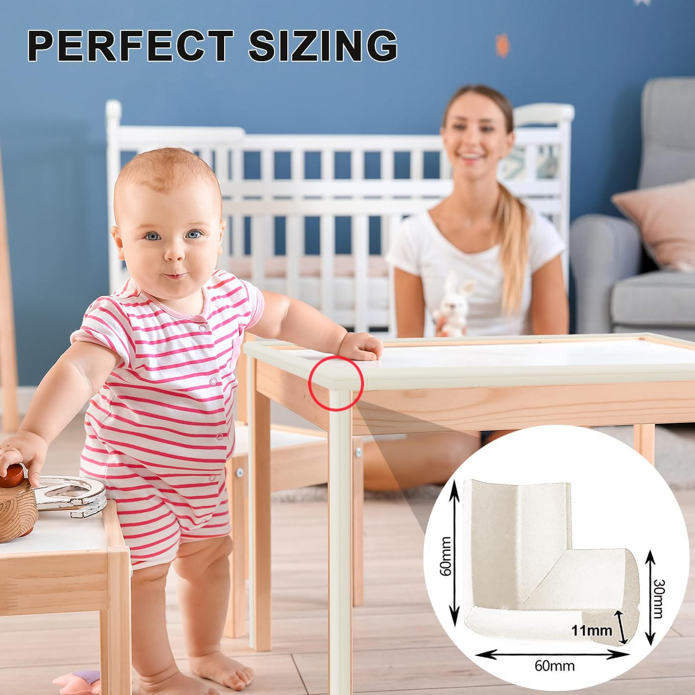 (8 Pack) Corner Protectors for Kids Dekukar Upgraded Foam Soft Corner Guards Bumpers Baby Safety Furniture Table Sharp Corner Protection - Image 4