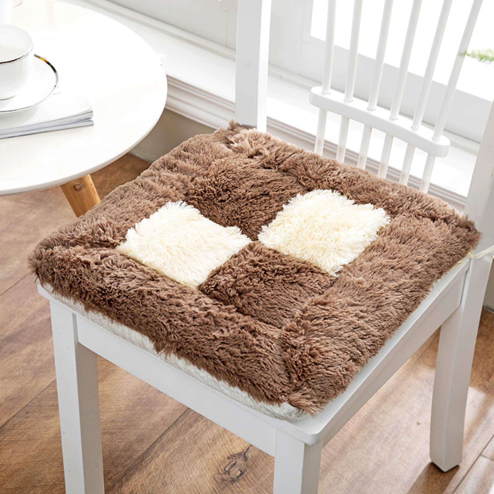 Coussin de chaise en peluche épaisse de qualité pour un confort lombaire haut de gamme