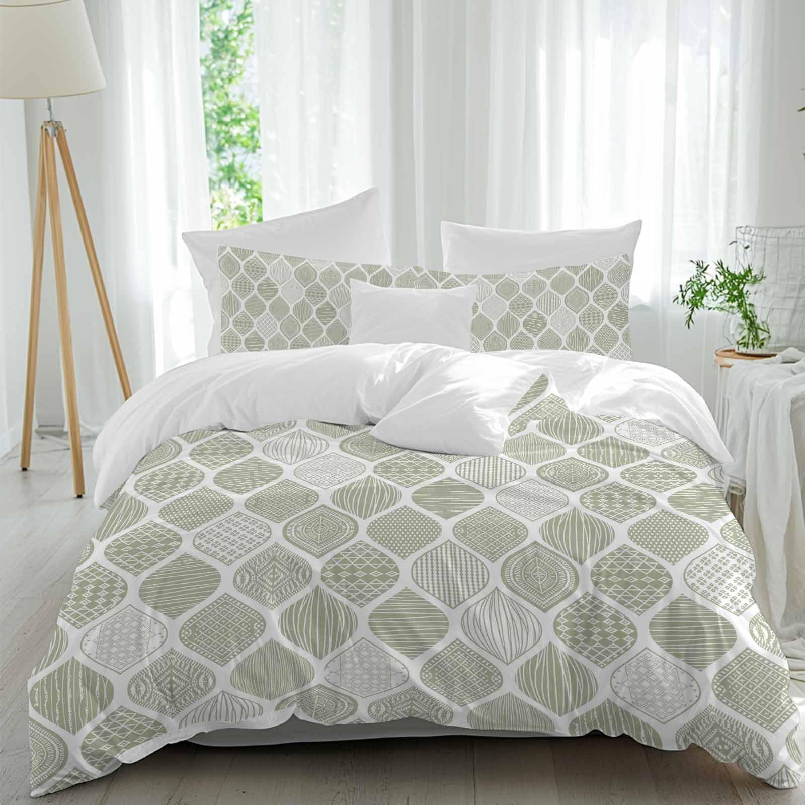 Contemporary Bed Duvet Cover Full Size Washed Patterned Textured Duvet Cover Sets with Zipper Tiers Microfiber Soft Comforter