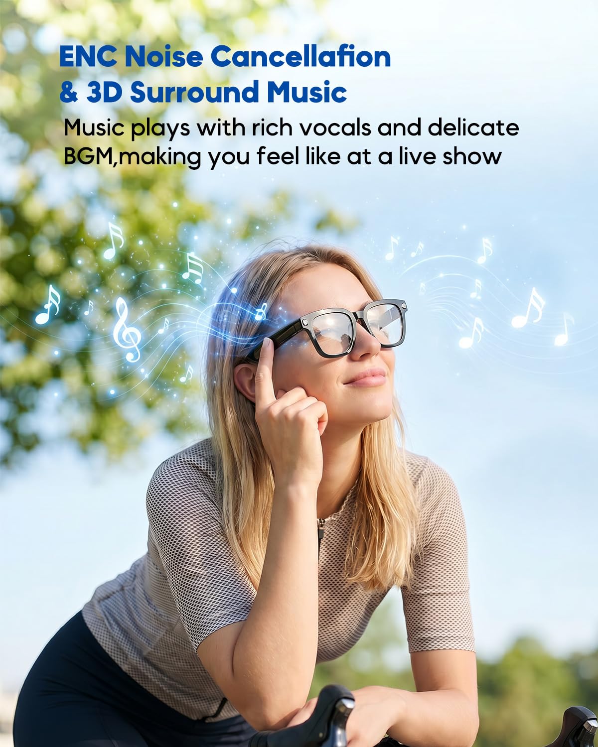 Gafas Inteligentes con Cámara y Bluetooth, 8 Mpx, HD 1200p | con Funciones de Grabación de Fotos, Vídeo y Audio, Traducción en Tiempo Real, Asistente de Voz y Reconocimiento de Objetos