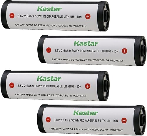 Miniatura 4 de Kastar Paquete de 2 baterías de 3.7 V 2.6 Ah 74175 compatibles con linterna Strion DS HPL, linterna Strion DS HL, linterna USB ProTac HL, linterna