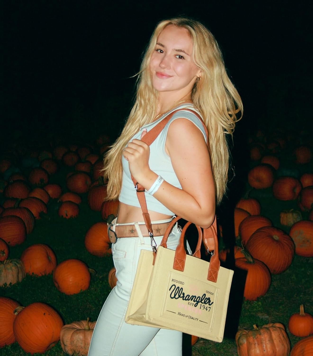 Montana West Wrangler Tote Bag for Women Retro Canvas Top Handle Purses and Handbags - Image 2