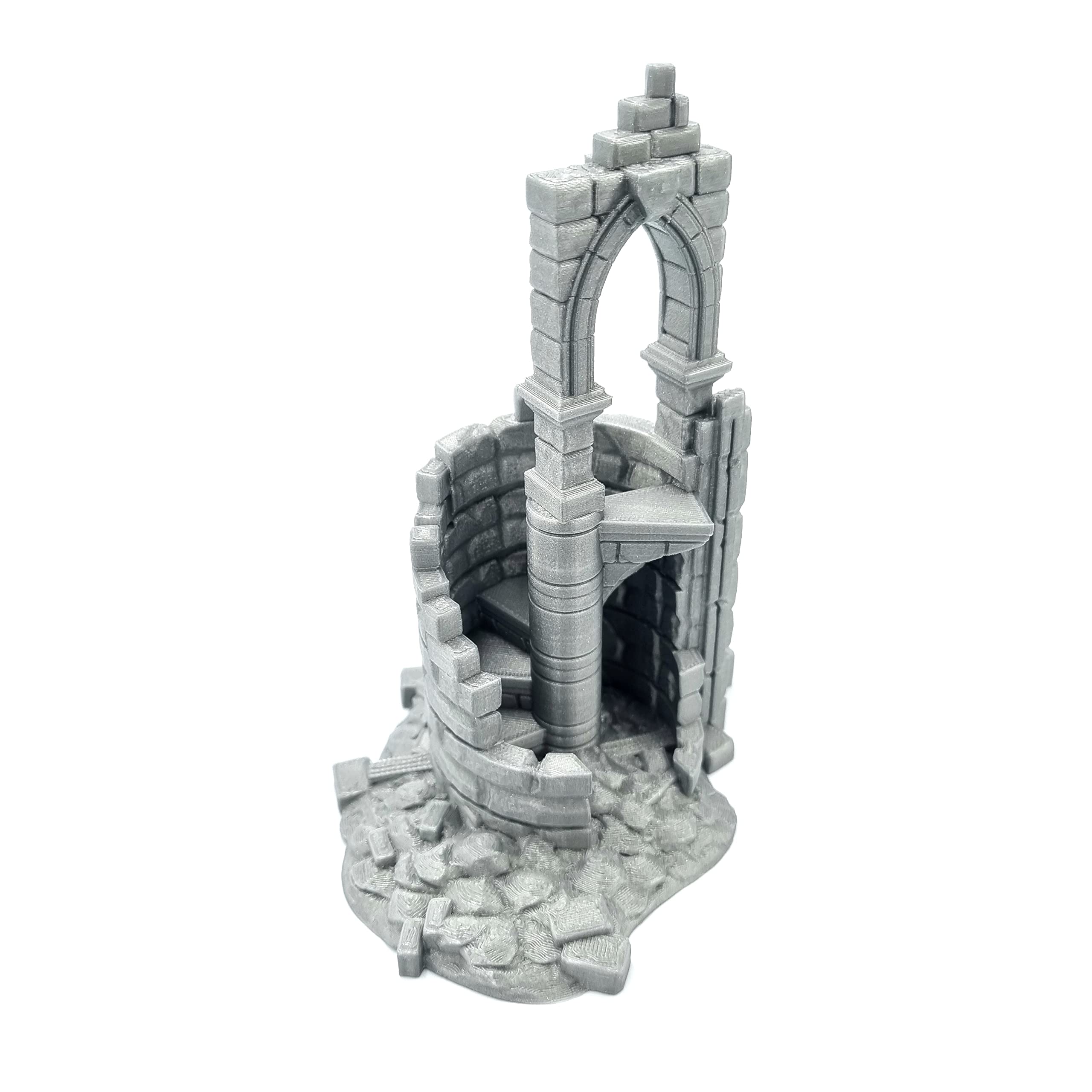 Q P Quality Printing 3D QP3D - Mur de Combat en Ruine, Paysage de Terrain 28-32 mm pour Wargames et RPG, Accessoires DND, D&D