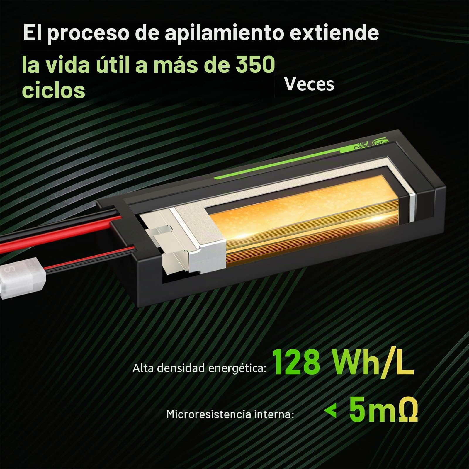 OVONIC 4s Lipo Batería 6000mAh 100C 14.8V con Conector EC5 para RC Car Boat Truck Buggy Associated Team DIY Hobby