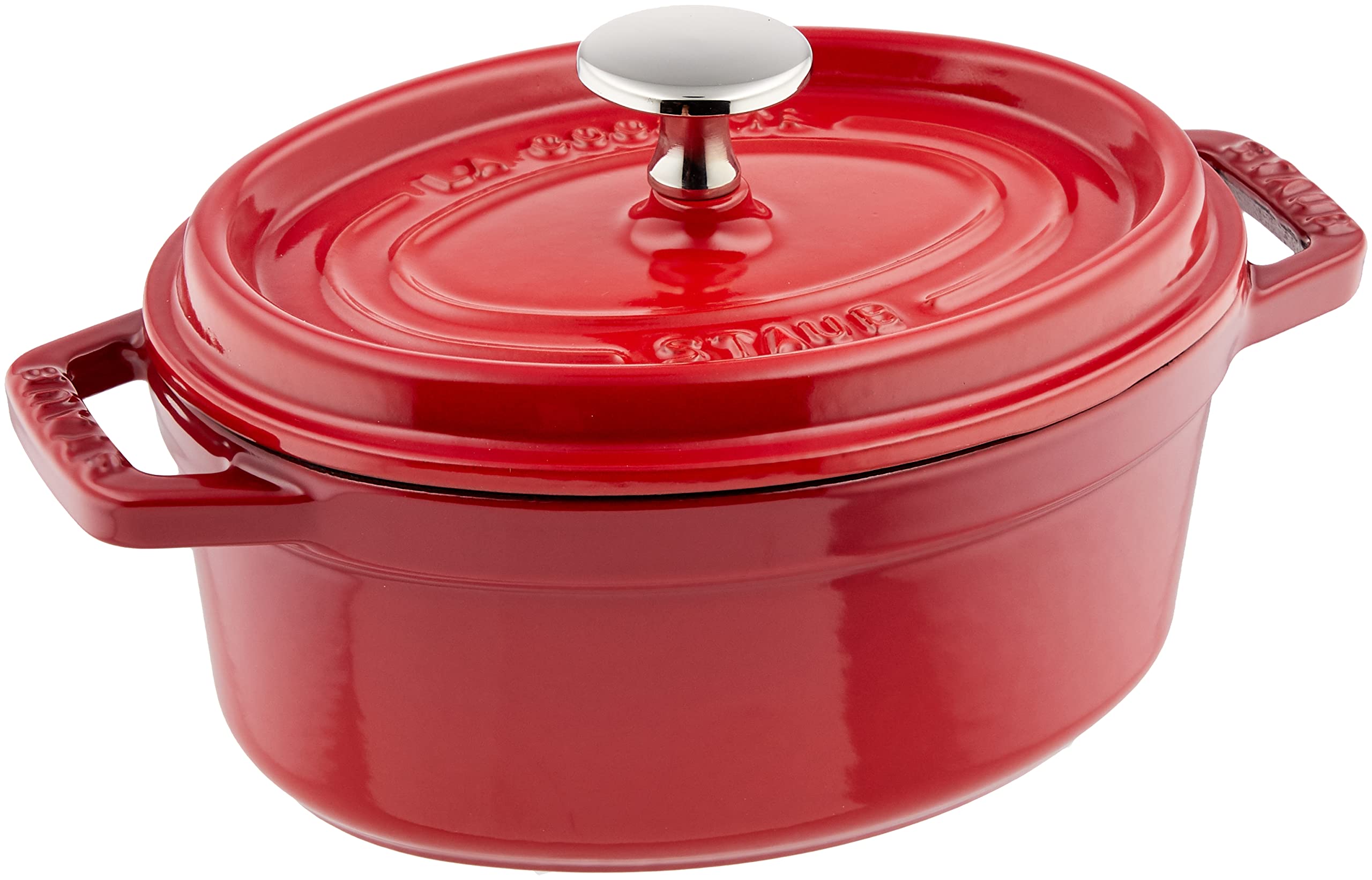 staub La Cocotte Oval 40511-498 Pico Cocotte Oval Cherry, 6.7 inches (17 cm), Small, Both Handed Casting, Enameled Pot, Induction Compatible, Japanese Authentic Product