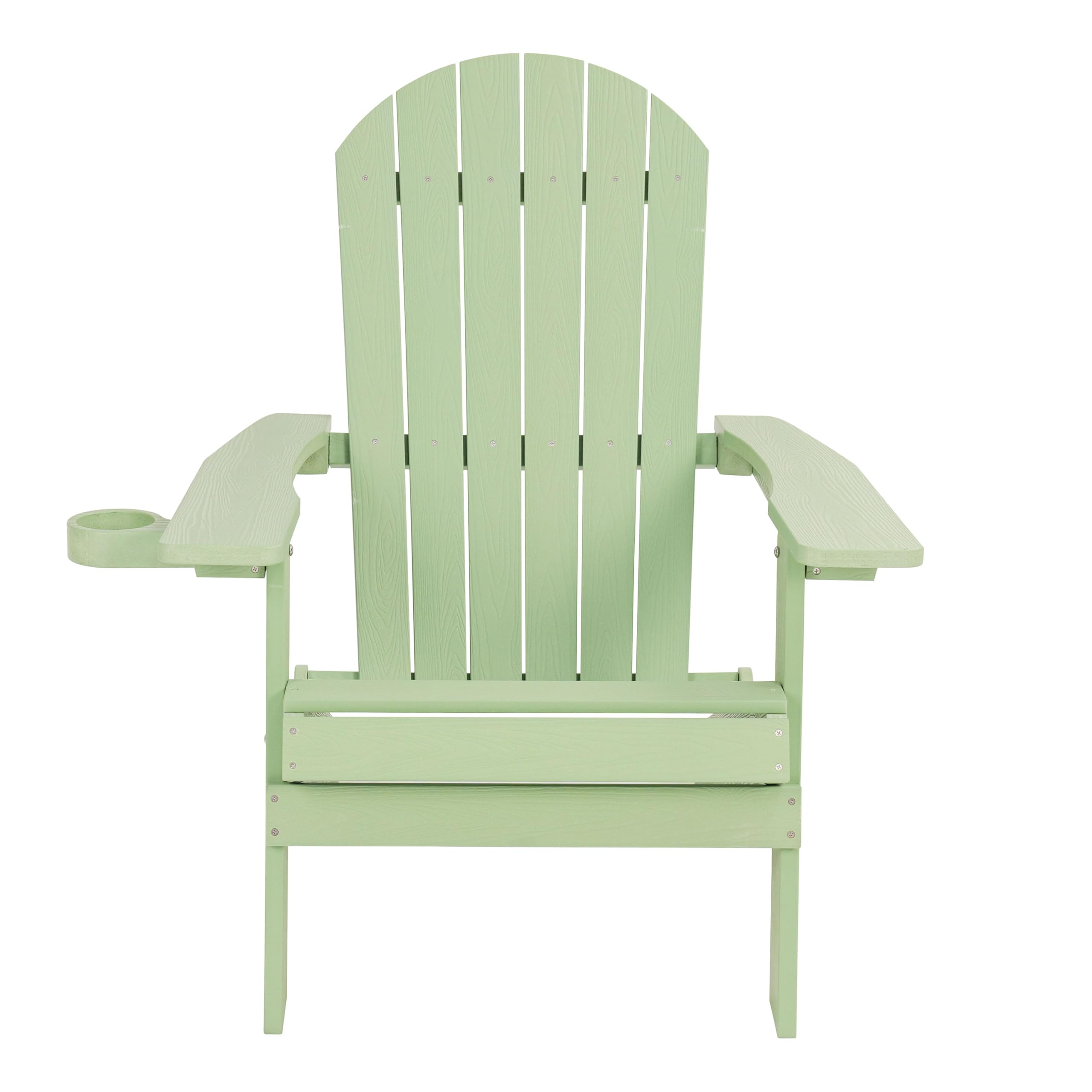 AXI Claire Adirondackstuhl aus Kunststoff in Pastellgrün | Gartenstuhl/Loungestuhl/Adirondack Stuhl/für 1 Person mit Armlehnen & hoher Rückenlehne | 84,5 x 77 x 95,5 cm