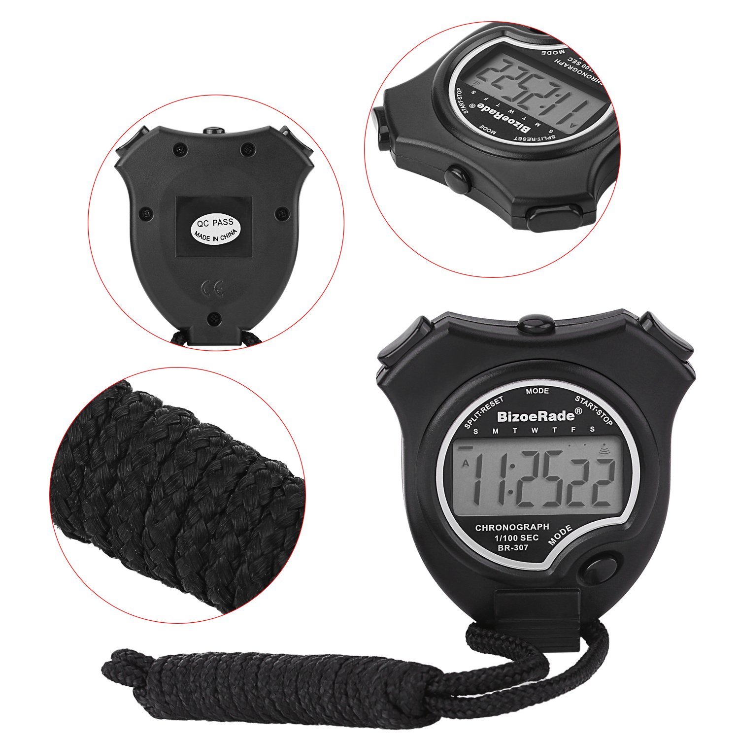 Cronometro sportivo Timer sportivo digitale professionale con ampio display LCD Timer da corsa