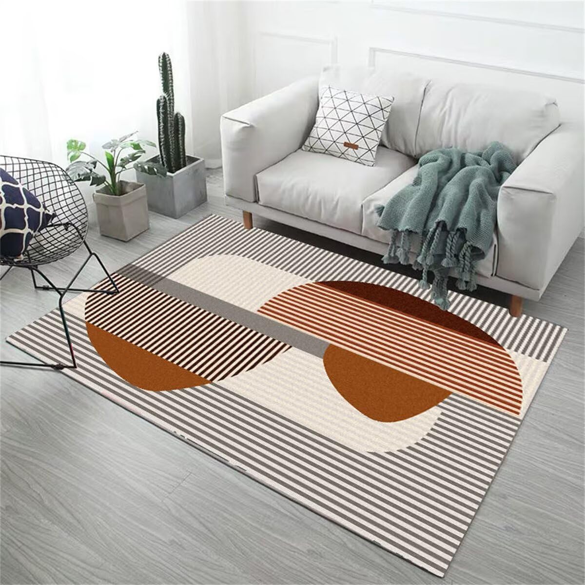 Tapis chambre fille ado résistant gris brun pour transformer un hall froid en cocon