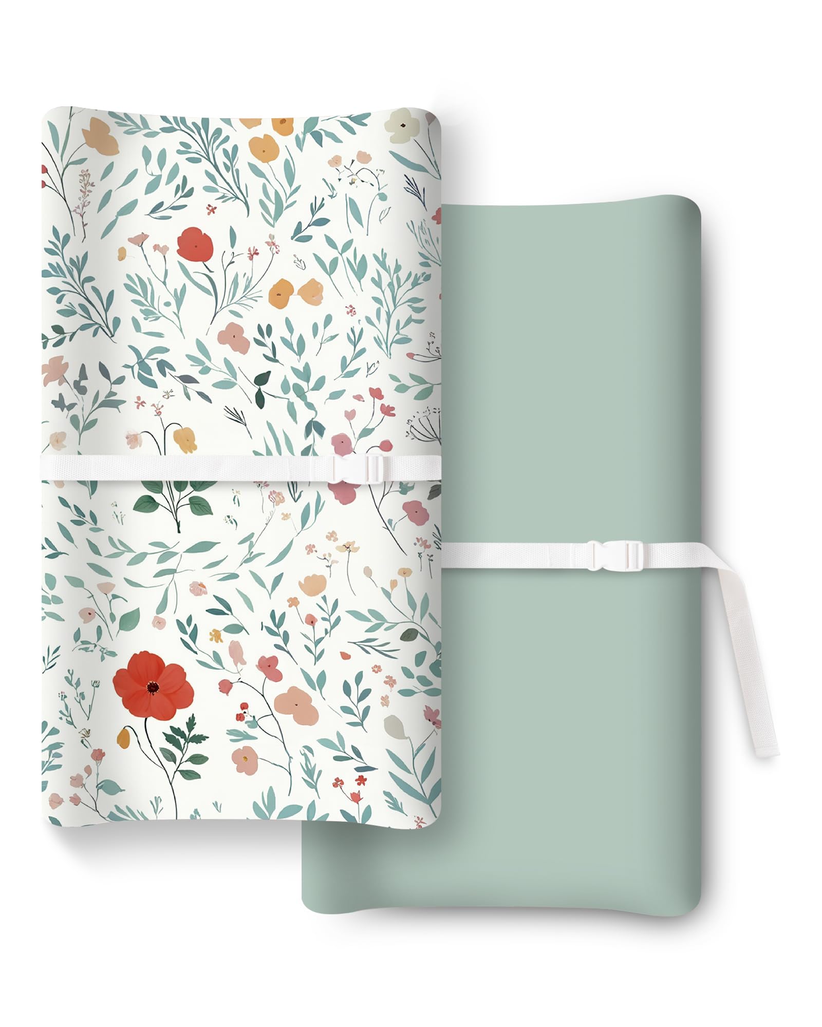 Extra Stretchy Changing Pad Cover, Ultra Soft Premium Jersey Knit Changing Pad Sheets, Unisex for Boys Girls, Fits All Standard Changing Tables/Dresser Tops - 2 Pack-image-47