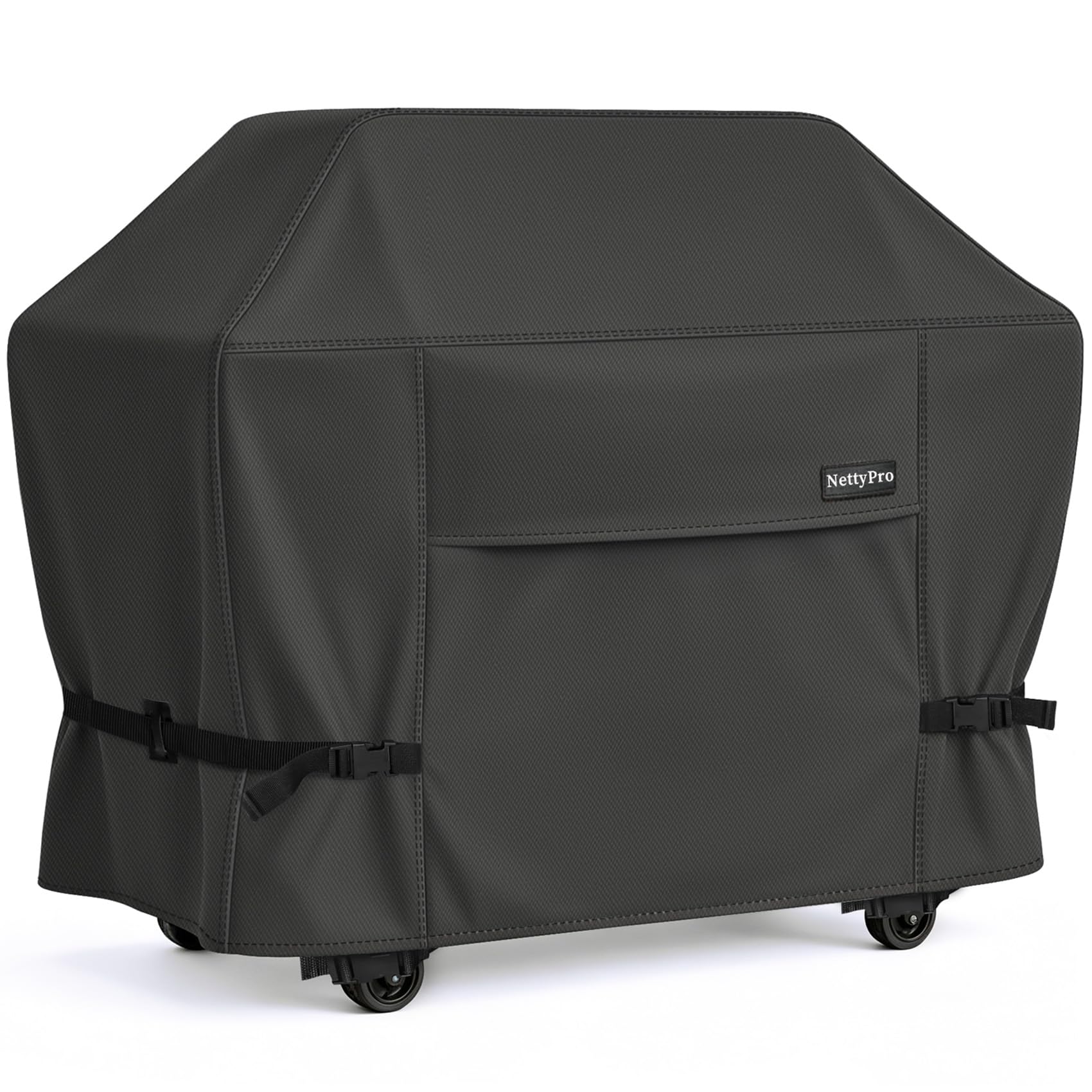 NettyPro Grill Cover for Outdoor Grill 70 Inch Waterproof Heavy Duty, Black