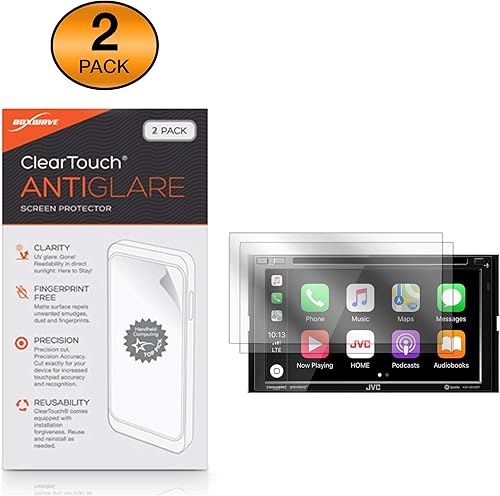 Miniatura 2 de BoxWave Protector de pantalla compatible con JVC KW-V850BT – ClearTouch Anti-Glare (2 unidades), antihuellas mate