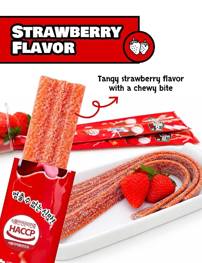 Variedad de Dulces Masticables Ácidos Coreanos miniatura 3