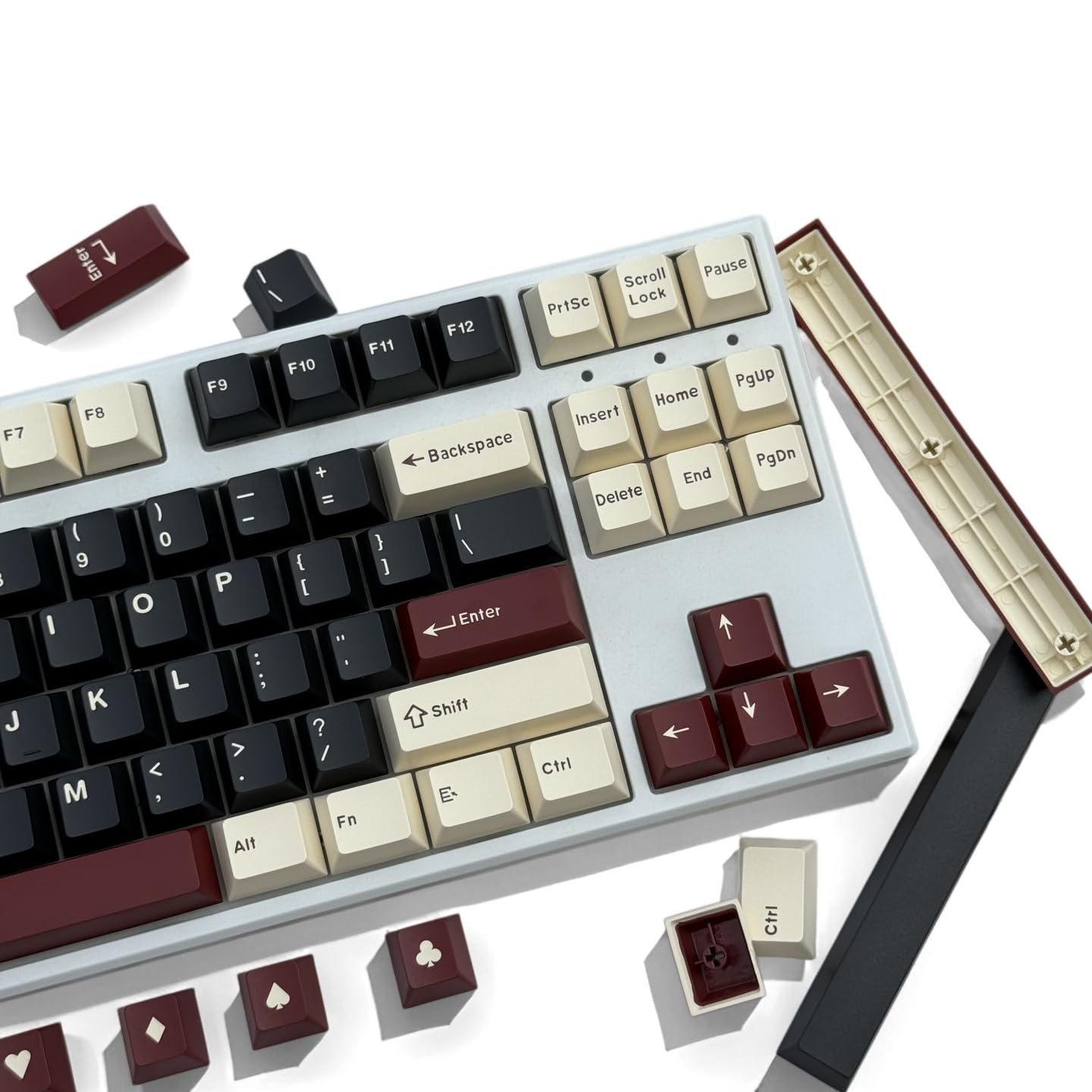 Lot de 163 Touches Cherry Profil,pour 64/68/75/84/98/104/108 Cherry MX Switche ANSI Clavier Mécanique