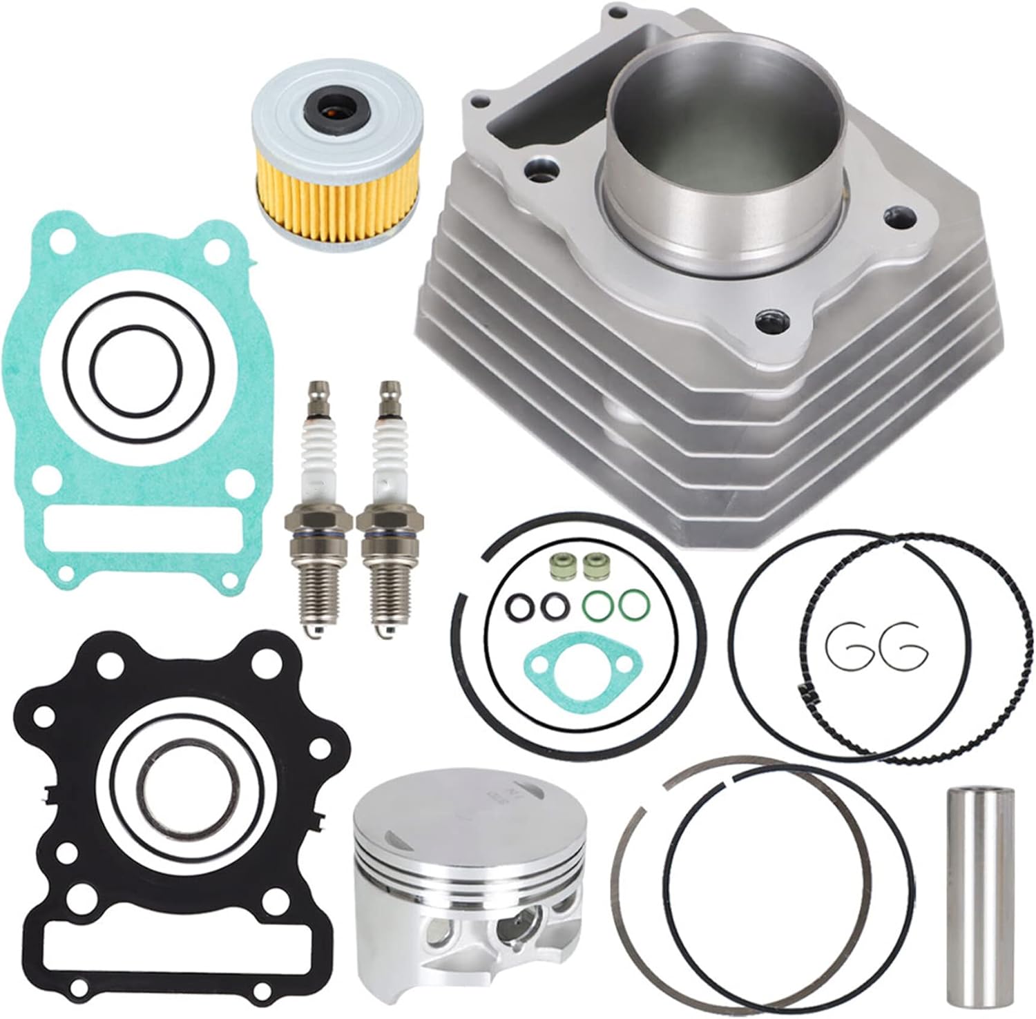 Silscvtt Cylinder Top End Rebuild Kit Gasket Kit Replacement for Honda