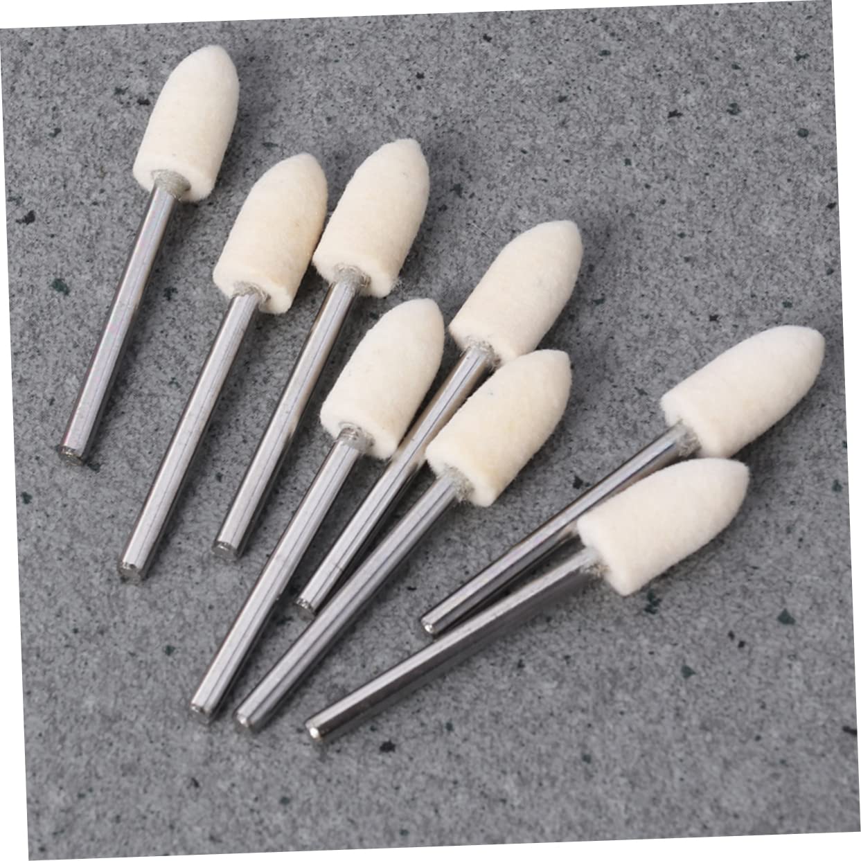 12 Pcs Point White Conical Felt Polishing Tool for Grinding