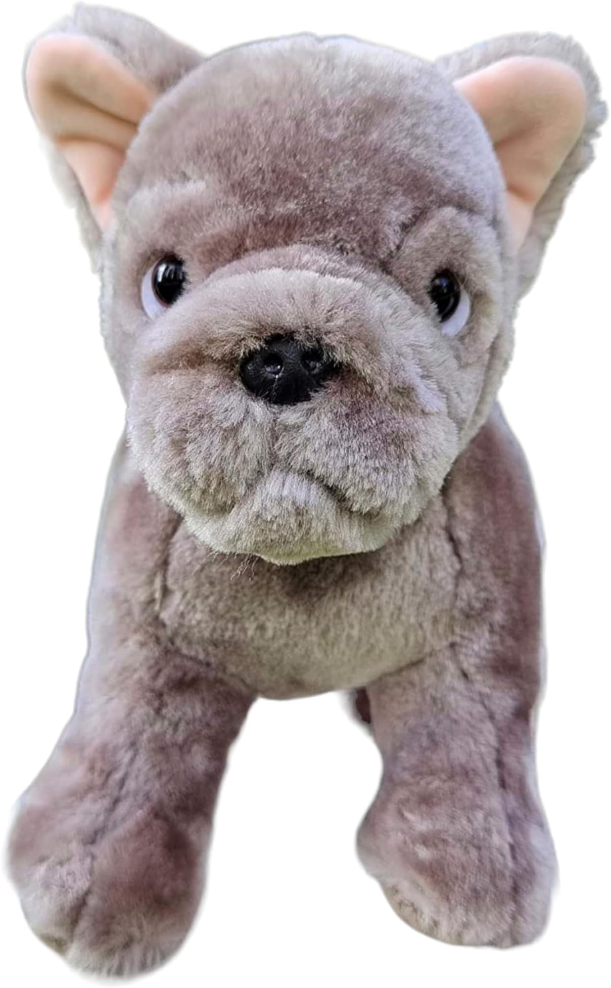 Lifelike French Bulldog Frenchie Dog Stuffed Animal Super Realistic Plush Frenchie Doll Puppy Plushies Toy Funny Gifts for Kids Present or Stuff Collection 9 Inches