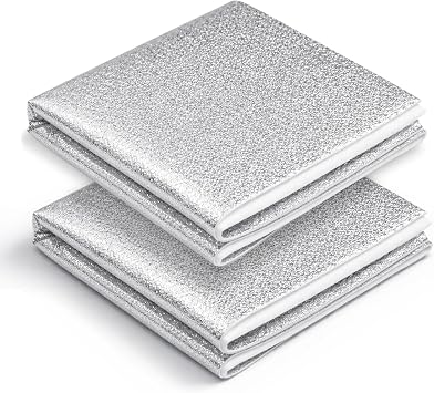 HexaHive 45 X 20 Inch Heat Resistant Batting for Potholders - 2 Pcs Insulated Thermal Lining Batting for Bowl Cozy, Heat Reflective Fabric for Sewing, Kitchen, Oven Mitts