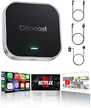 2025 Wireless CarPlay & Android Auto Adapter,Android 13 Magic CarPlay Box for Netflix/YouTube/TikTok +,FOTA Update,Split Screen,Plug & Play,Auto Bluetooth Connection,App Download,E2