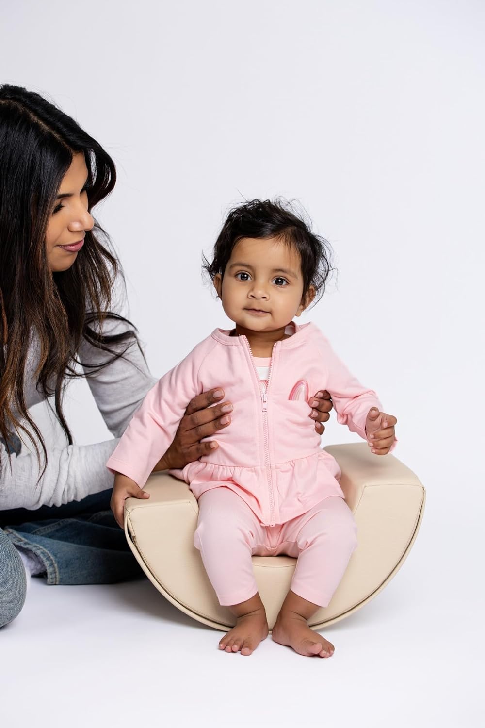 monica + andy Baby Outfit Set, 100% Organic Baby Clothes, Zip Up Jacket, Bodysuit & Pants, Sizes For Newborn & Infant - Image 3