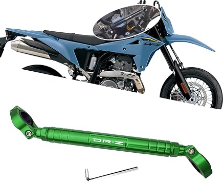 For DR-Z4SM DR-Z4S DRZ400E DRZ400S DRZ400SM 2025 Motorcycle CNC Aluminum Alloy Accessories Handlebar Bracket Support Rod Adjustable Center Bracket Balance Bar Reinforced Rod 2022-2026 Bike