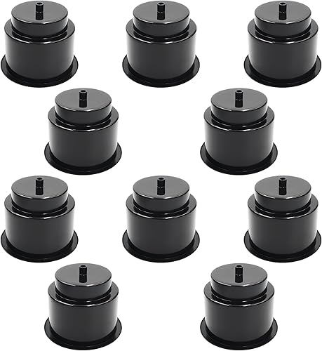 DNB - Portavasos de plástico negro 10 soportes para bebidas con drenaje Accesorios de barco marino para coche RV