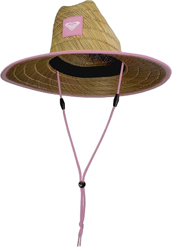 Roxy Girls Tomboy Woven Straw Hat | Wide Brim | Adjustable | Sun Protection | Beach | Vacation | Natural