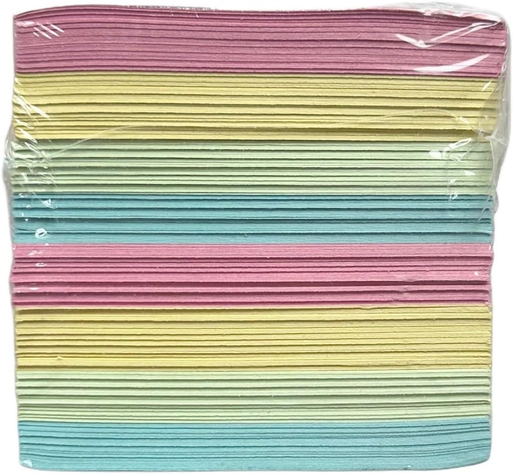 D.RECT Note Block 85x85x80mm Notepad Replacement Paper for Note Box, 750 Sheets Pastel Colours - Cube Note Box, Non Sticky Notes, Small Writing Paper - Memo Block for School Office Home 8 715XgP70cLL. AC SL1500