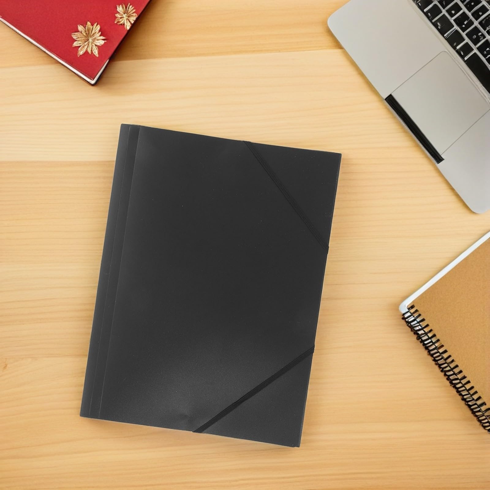 SHINEOFI 10 Unidades Carpeta de Archivo con Cuerda Elástica Diseño Plegable Tridimensional para Organización de Documentos