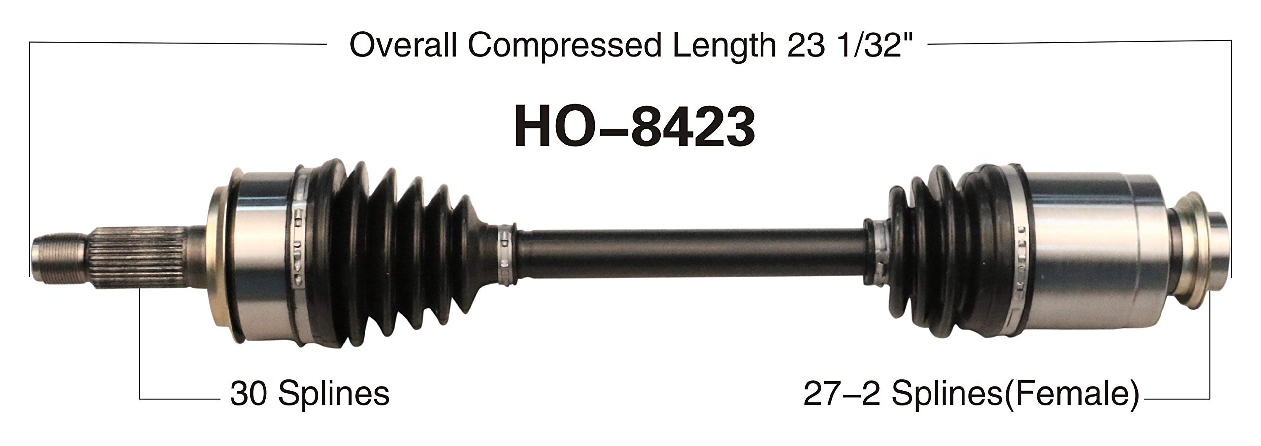 Amazon.com: TrakMotive HO-8423 CV Axle : Automotive