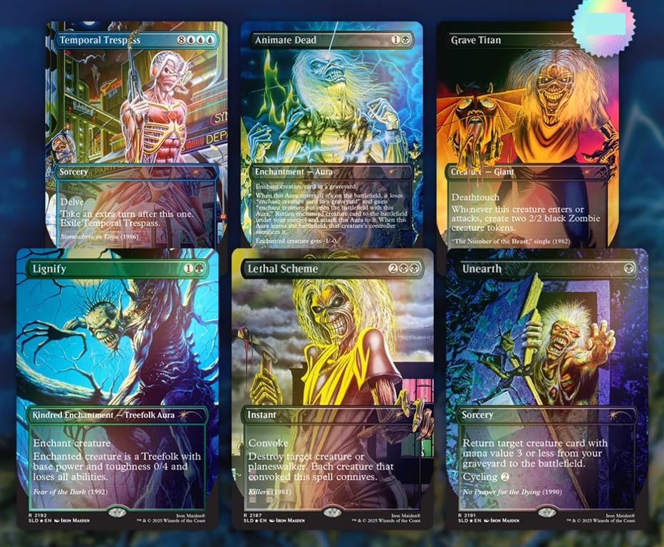 マジック：ザ・ギャザリング MTG Iron Maiden: Album Art Foil Edition MTG Decks & More Compatible with Iron Maiden: Secret Lair x Iron