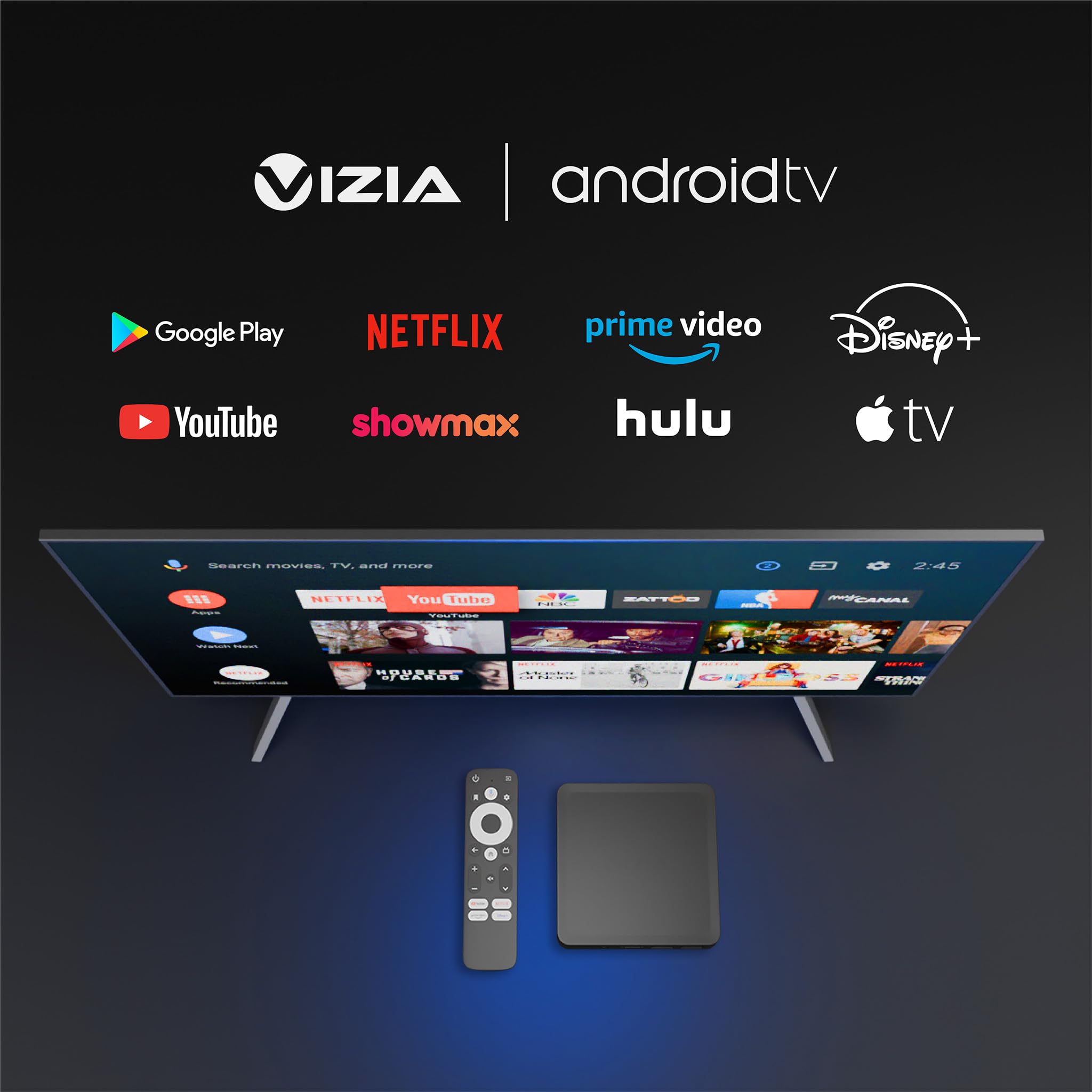 Vizia DColor Android TV Box 4K Netflix DStv Google Certified
