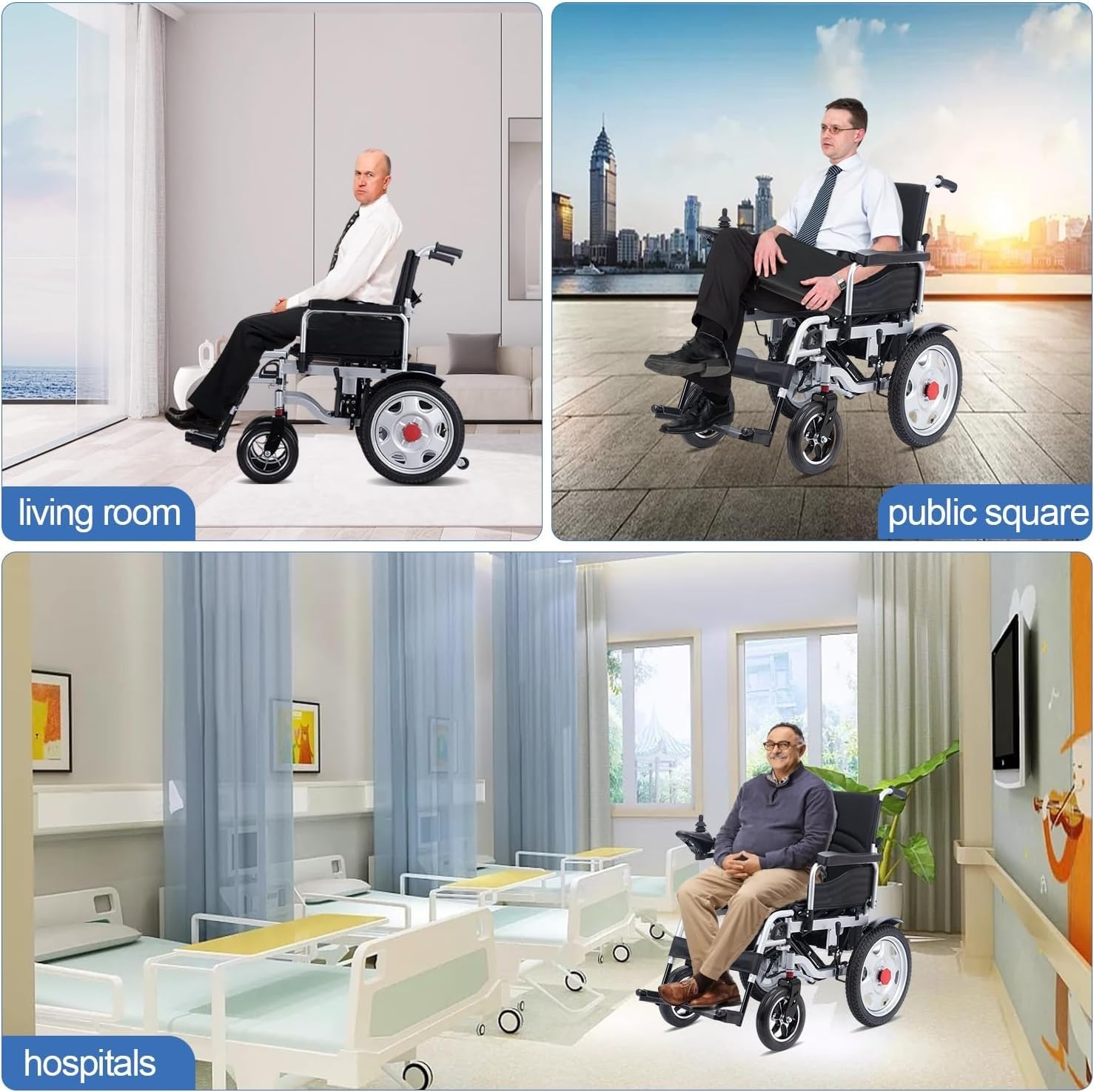 Sedia a rotelle motorizzata per adulti, sedia a rotelle elettrica leggera e pieghevole per anziani, sedia a rotelle motorizzata doppia portatile, Silla de Ruedas Electrica -12 mi Cruise Range-Travel S