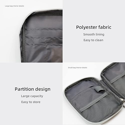 Miniatura 6 de TOPASION Bolsas de primeros auxilios vacías, bolsa de medicina de viaje, bolsa organizadora de suministros médicos, kit portátil para viajes,