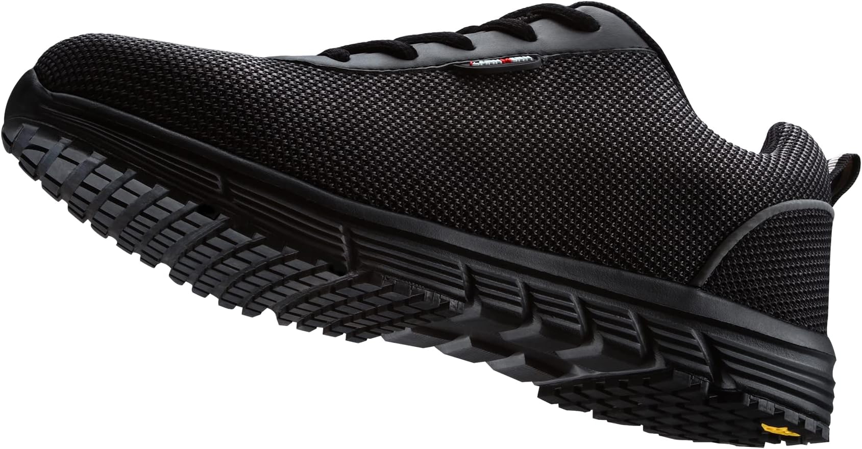LARNMERN Steel Toe Shoes Women Work Sneakers Comfortable Indestructible Safety Toe Tennis Shoes Slip Resistant Industrial Construction Shoes(Black, 7 Women)