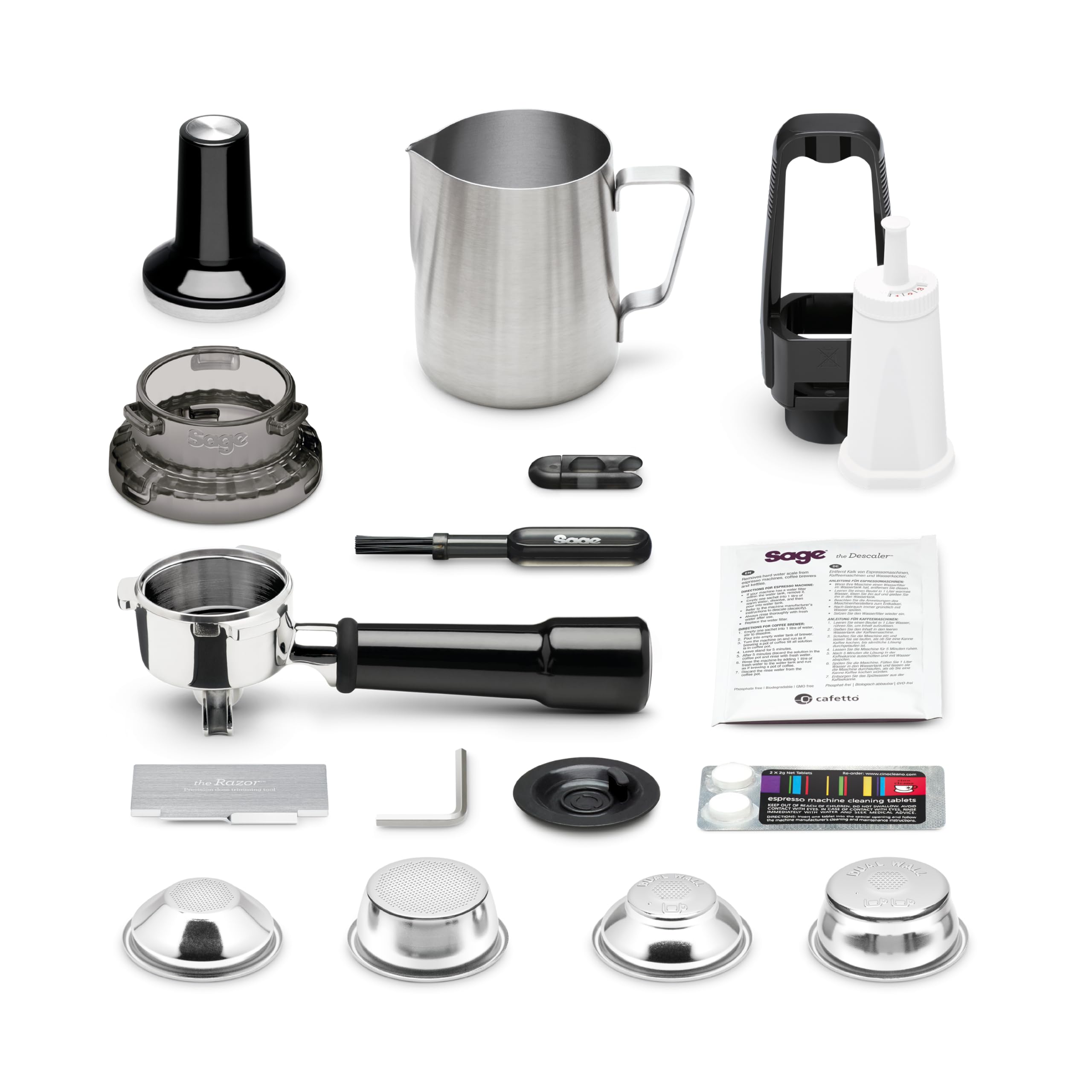 Sage The Barista Express Kaffeemaschine mit Mahlwerk, gebürsteter Edelstahl