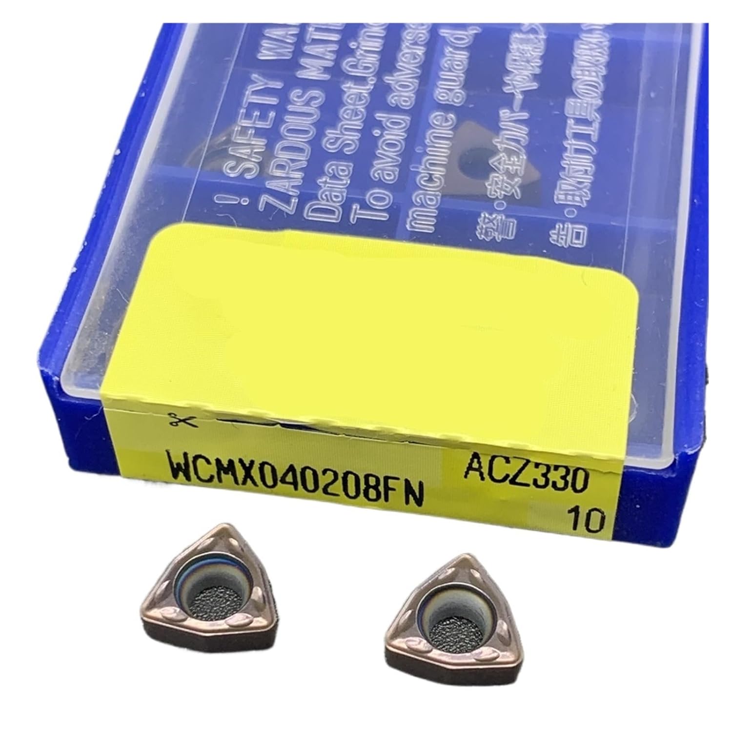 Carbide Turning Inserts WCMX030208FN ACZ330 Hard Alloy External Turning Tool for Steel and Stainless(WCMX040208FN ACZ330)