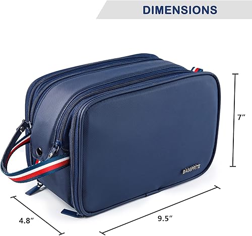 Miniatura 4 de BAGSPRITE Neceser para hombre bolsa de viaje para artículos de tocador bolsa de aseo para hombre organizador de kit de afeitado bolsa de baño grande