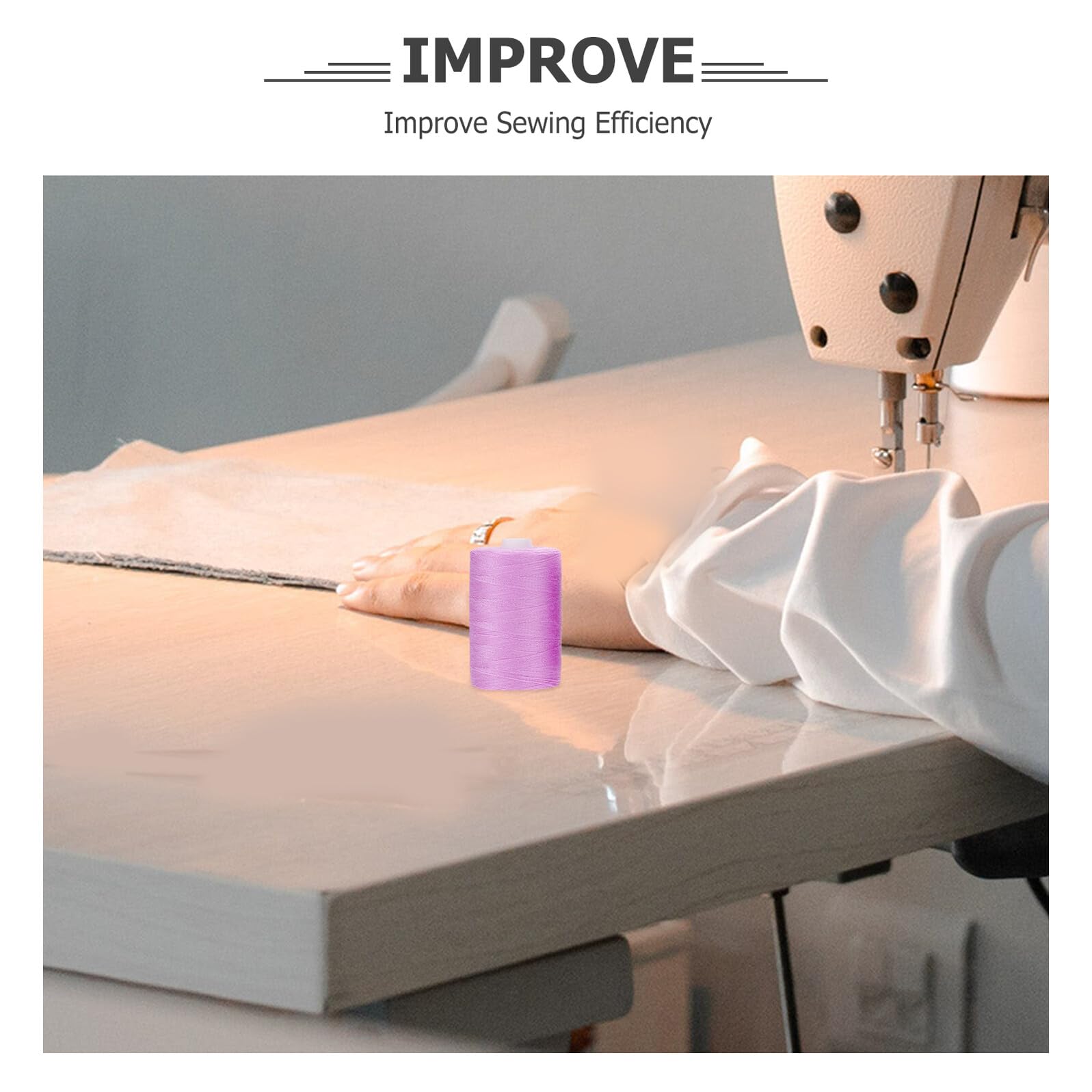 PRETYZOOM Bobinas de Hilo de Coser de Yardas por Carrete Hilos Decorativos de Poliéster para Máquina de Coser Bordado y Manualidades el Hogar