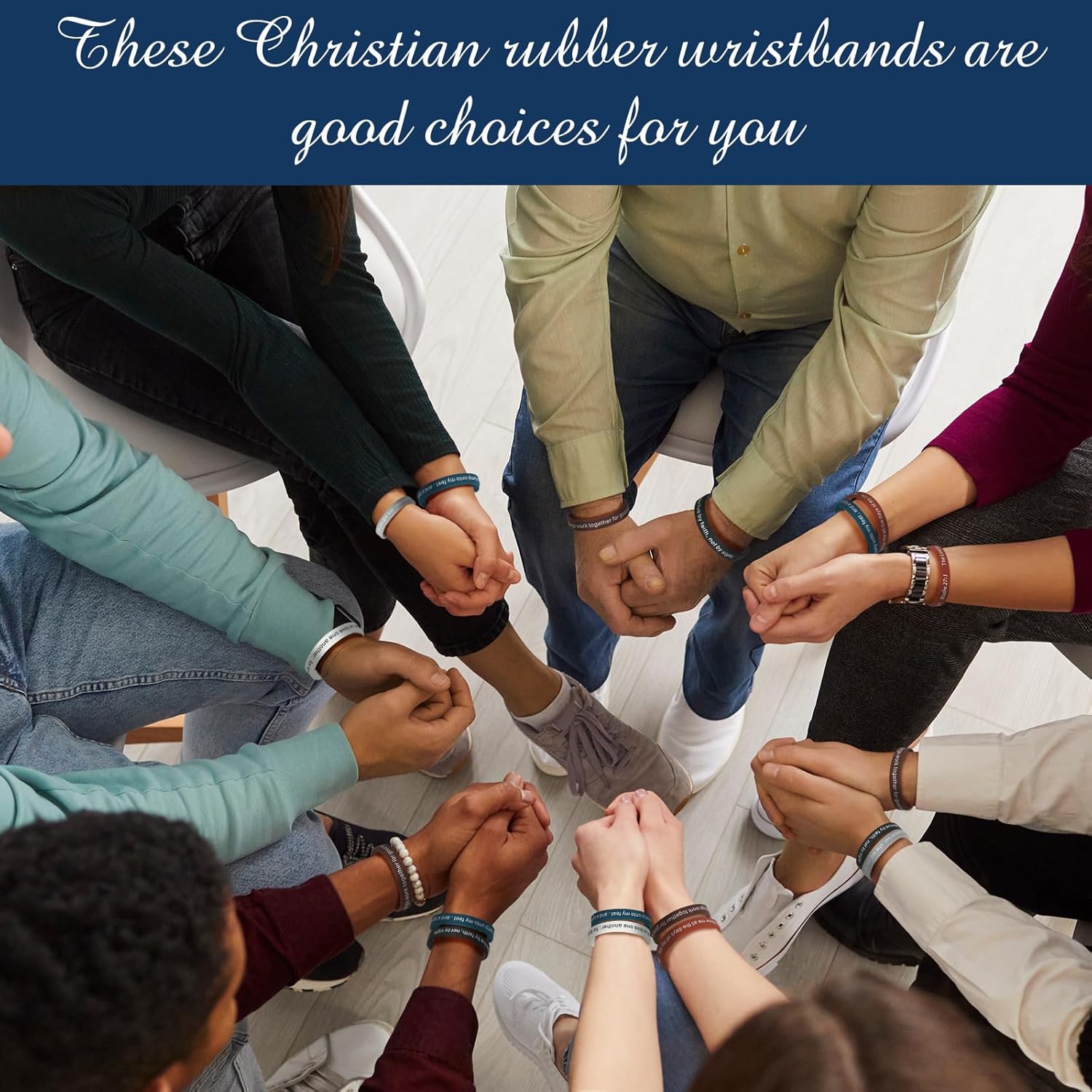 Estune 240 Pieces Bible Verses Bracelets Motivational Scripture Bracelets Bulk Religious Silicone Wristbands Quote Rubber Inspirational Wristbands Christian Gifts for Men Women Teens - Image 4